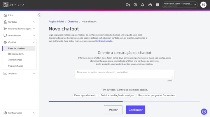 Captura Zenvia Customer Cloud
