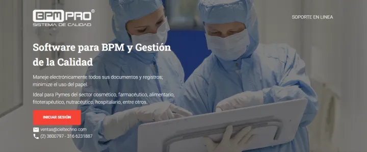 Captura BPMPro Sistema de Calidad