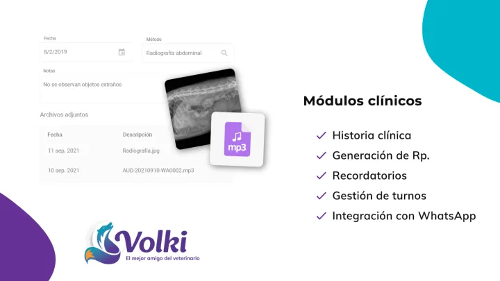 Captura Volki | Gestión veterinaria