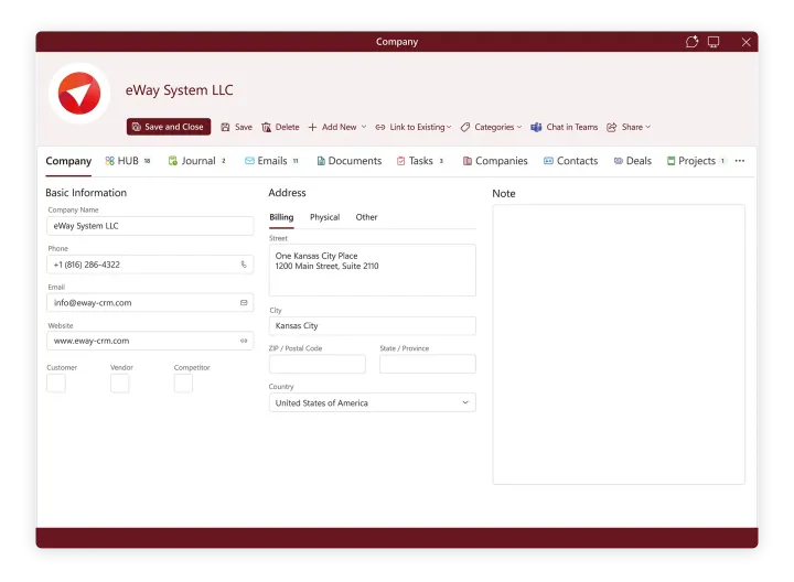 Captura eWay CRM