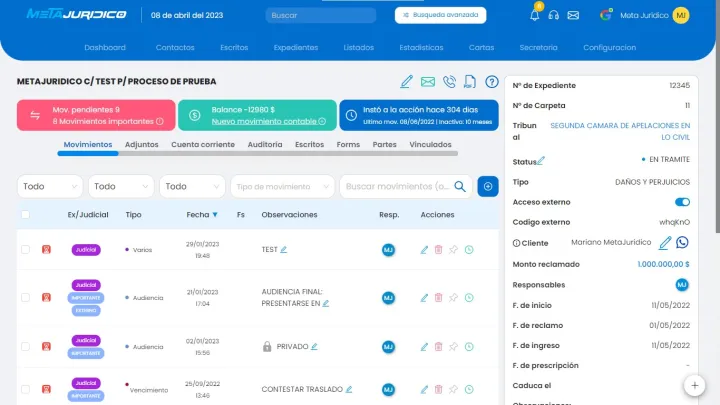 Captura MetaJuridico Legaltech
