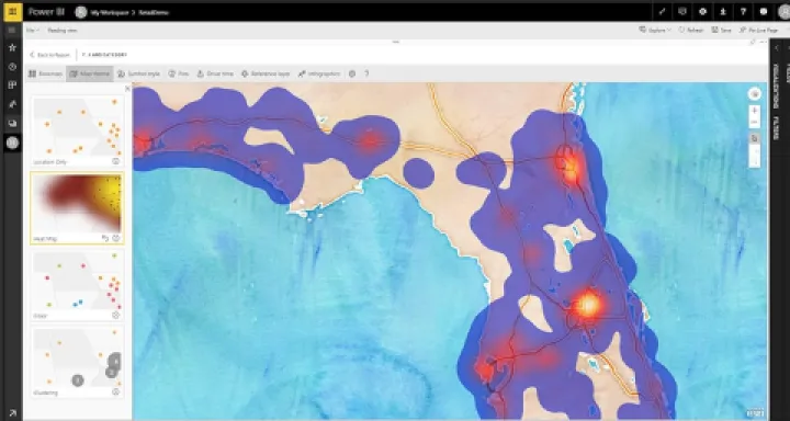 Captura ArcGIS Maps for Power BI