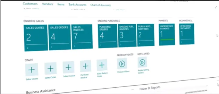 Captura Microsoft Dynamics 365 Business Central