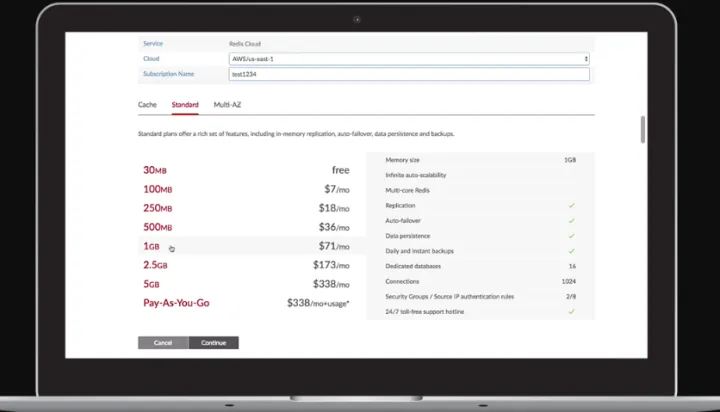 Captura Redis Enterprise