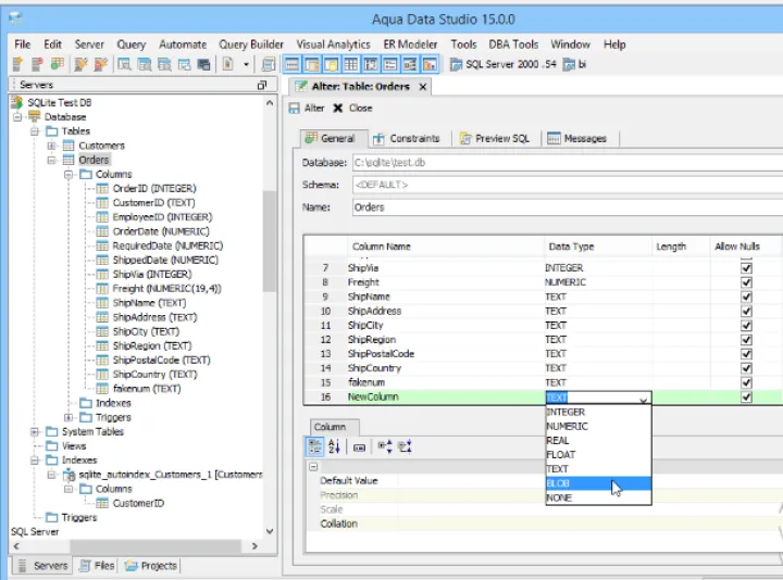 Captura SQLite Gestión de Datos