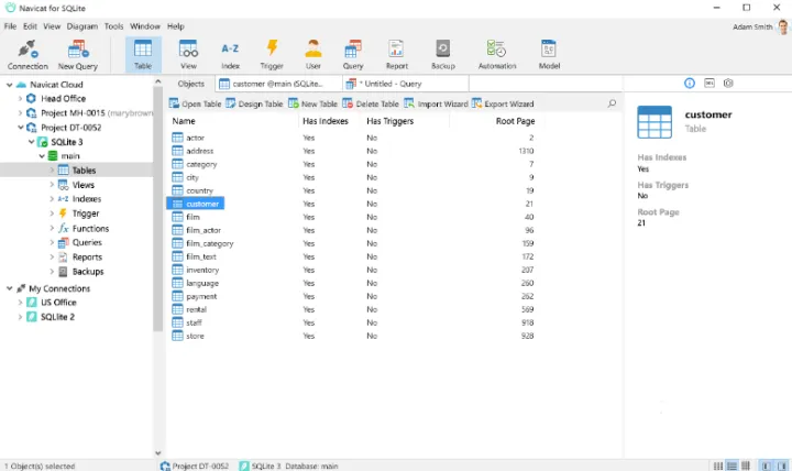 Captura SQLite Gestión de Datos