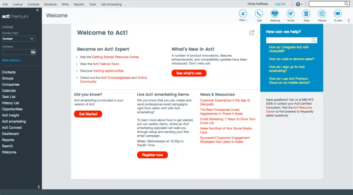 Captura Act! CRM