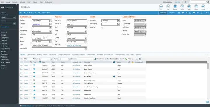 Captura Act! CRM