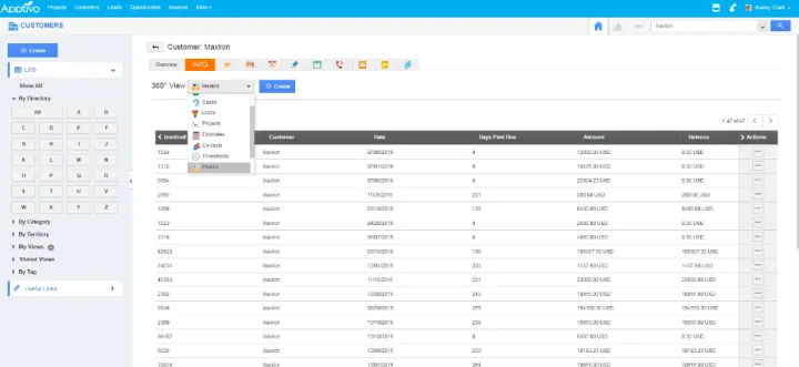 Captura Apptivo Projects