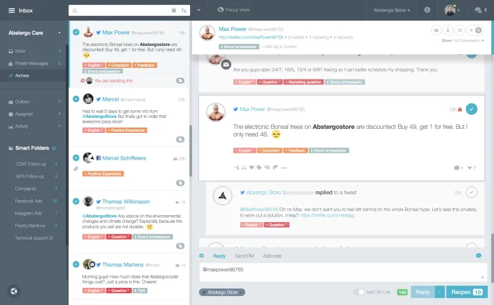 Captura CX Social Monitoreo de RRSS