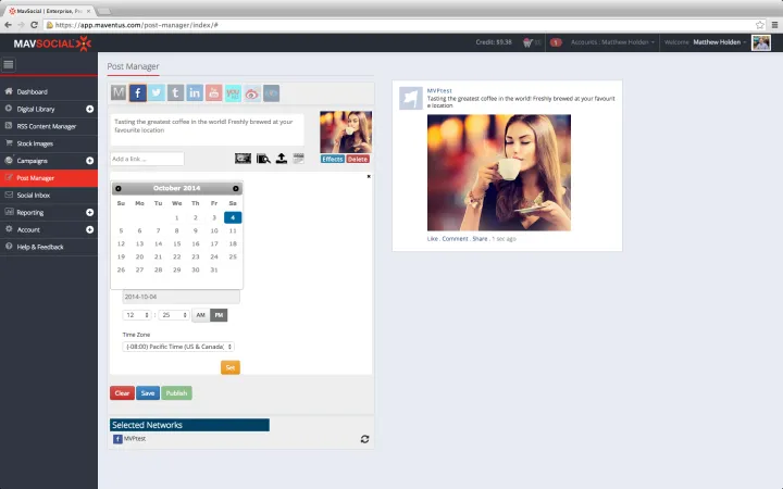 Captura MavSocial
