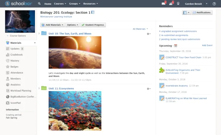 Captura Schoology