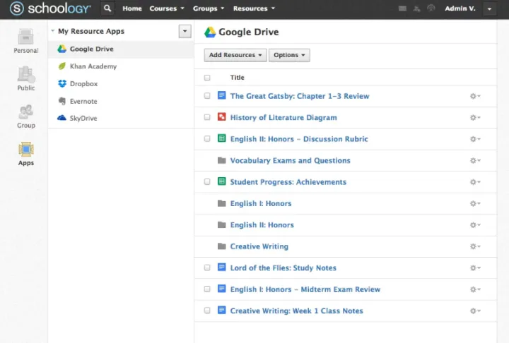 Captura Schoology