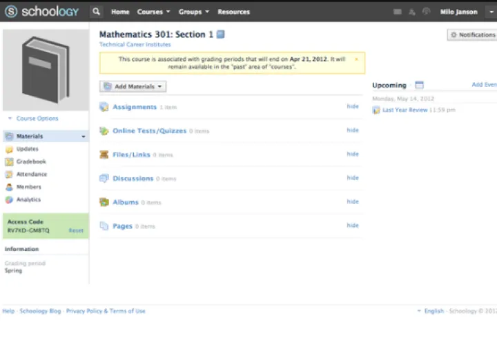 Captura Schoology
