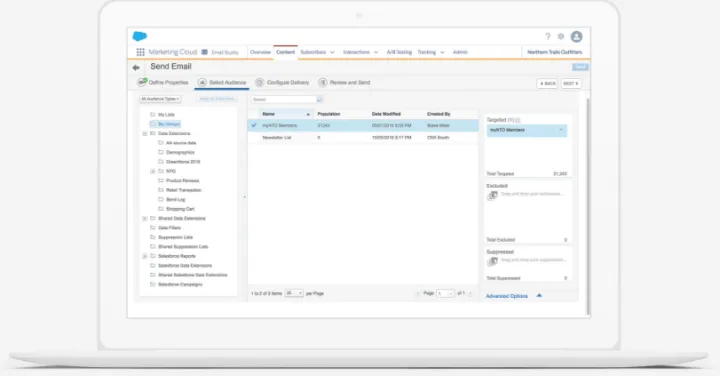 Captura Salesforce Email Studio