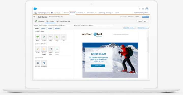 Captura Salesforce Email Studio