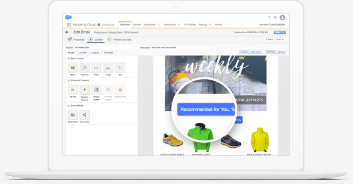 Captura Salesforce Email Studio