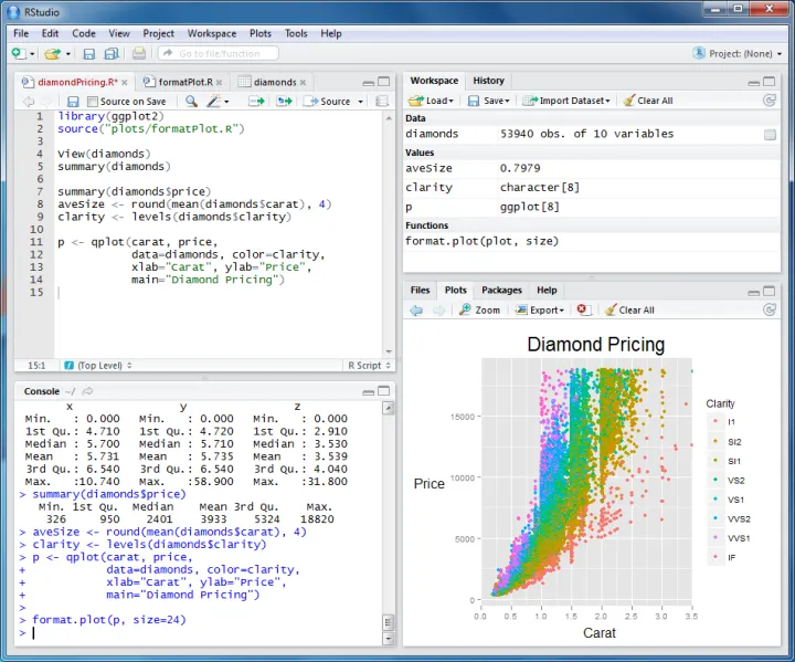 Captura RStudio IDE