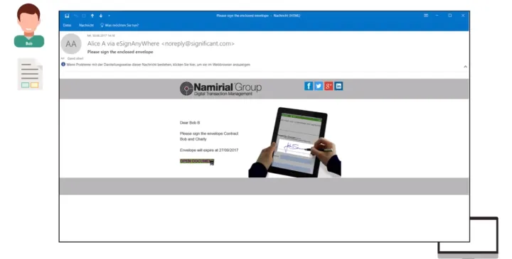 Captura Namirial eSignAnyWhere