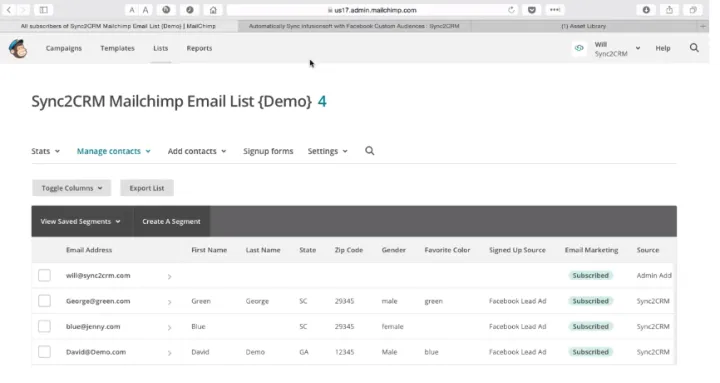 Captura Sync2CRM