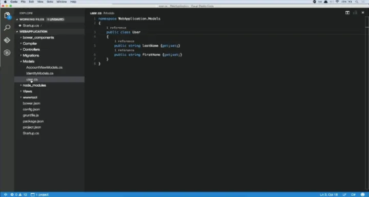 Captura Visual Studio Code
