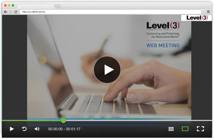 Captura Level 3 Web Meeting