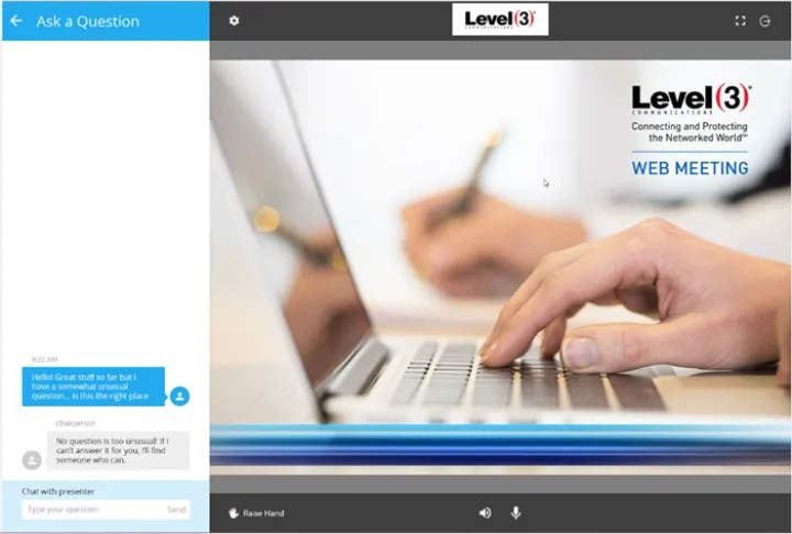 Captura Level 3 Web Meeting