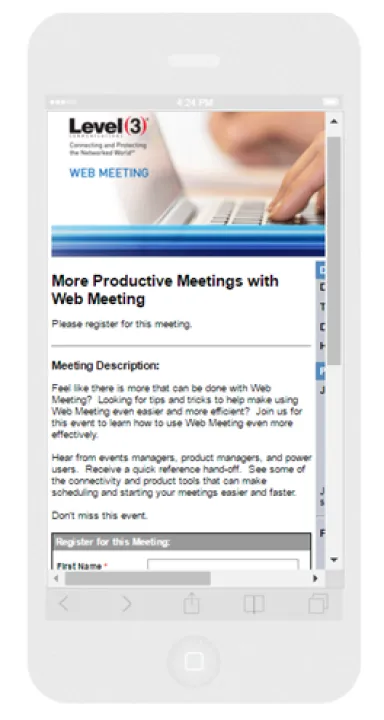 Captura Level 3 Web Meeting