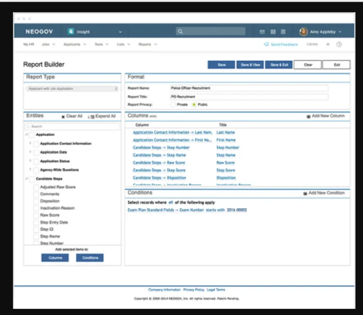 Captura NEOGOV Evaluación de Rendimiento