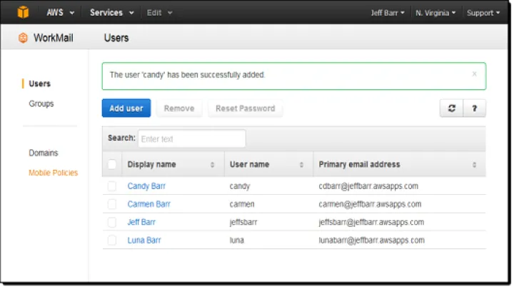 Captura Amazon Workmail