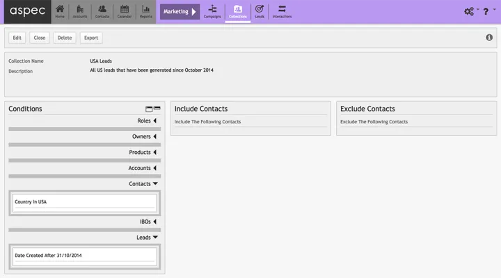 Captura ASPEC CRM