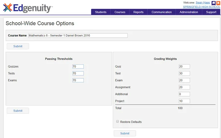 Captura Edgenuity