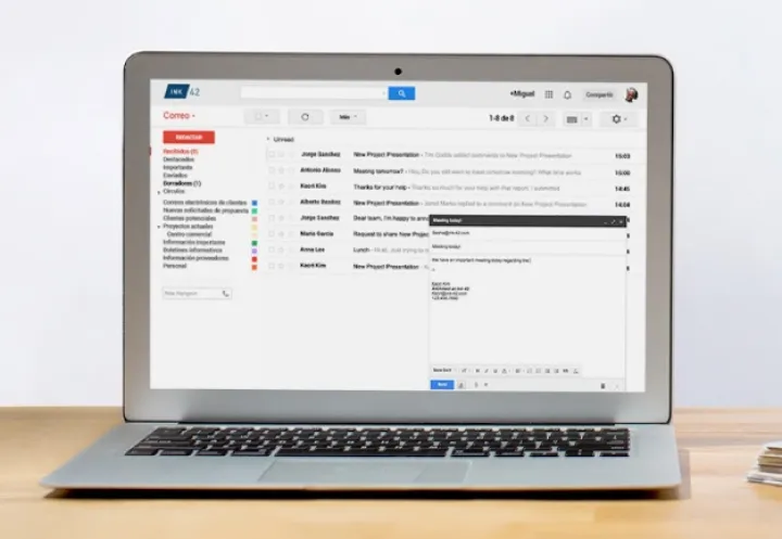 Captura Gmail Correo Electrónico