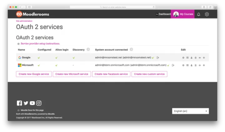Captura Blackboard Open LMS