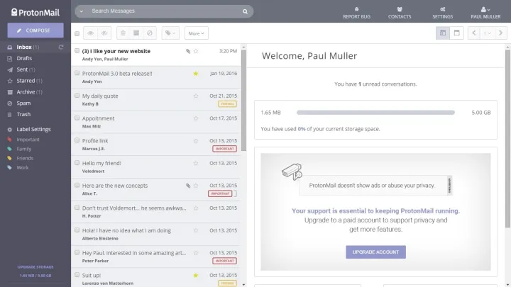 Captura Protonmail