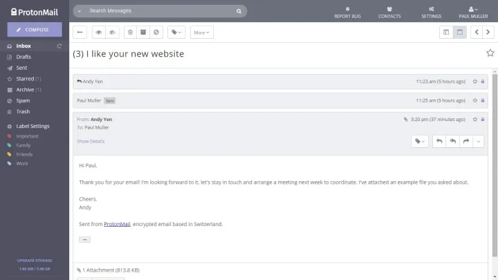 Captura Protonmail