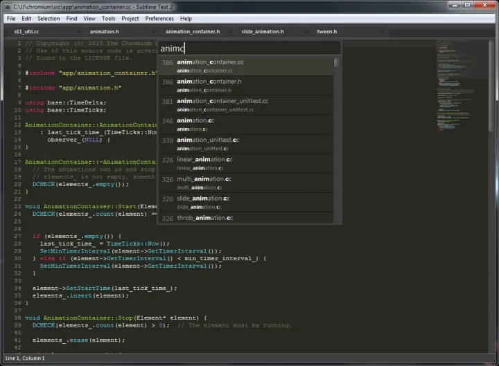 Captura Sublime Text