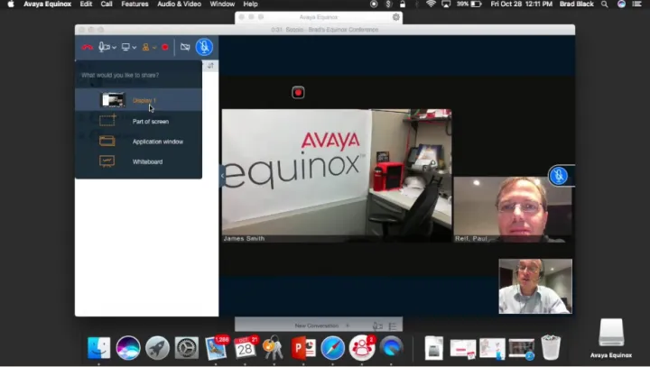 Captura Avaya Equinox