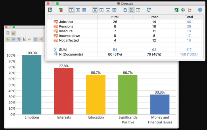 Captura MaxQDA Statistics