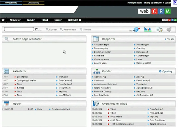 Captura webCRM