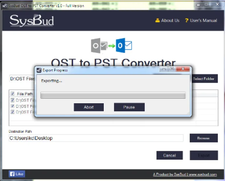 Captura SysBud Archivos