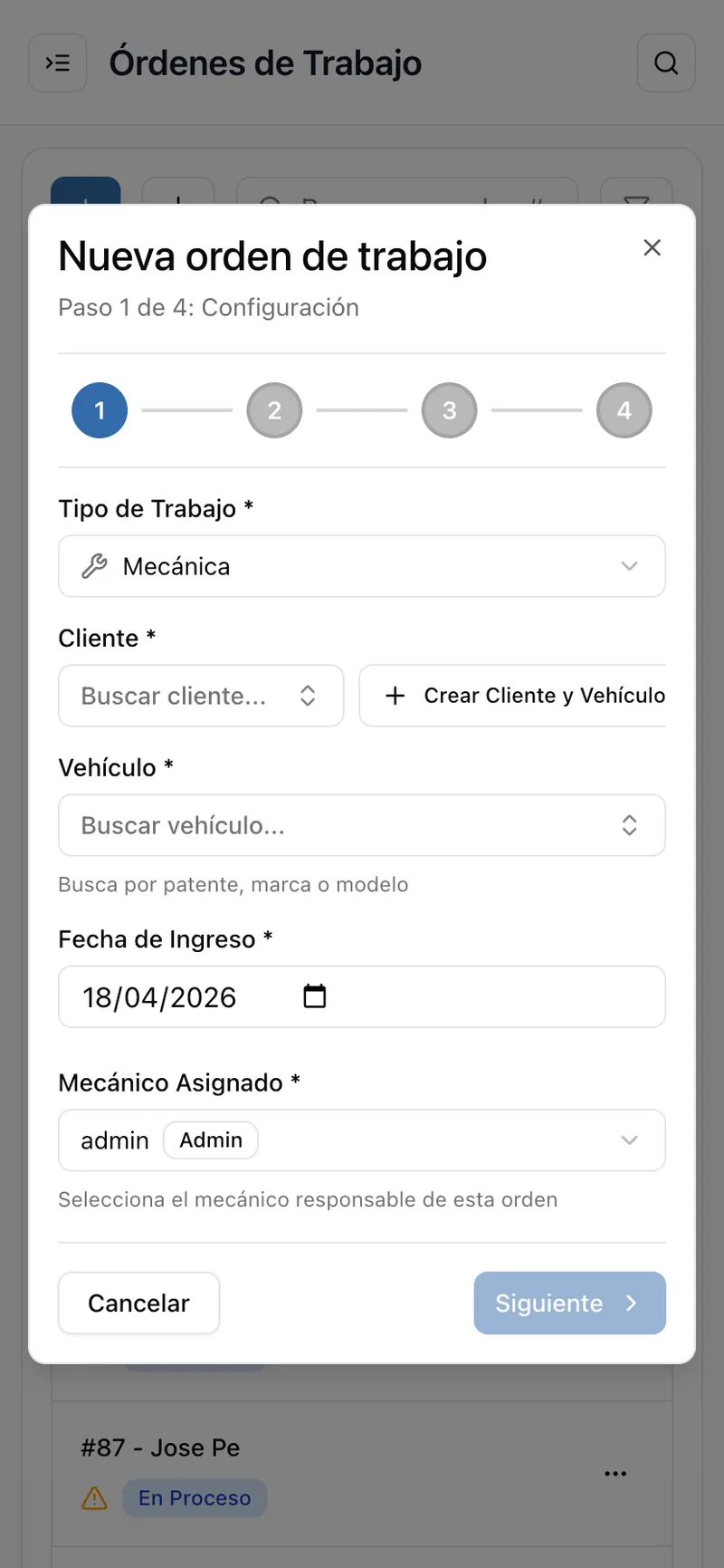 WOMS - Sistema para Talleres